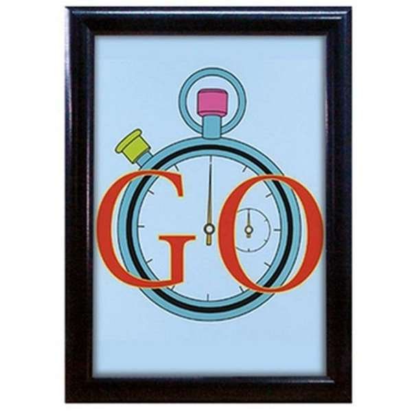 Klikramme med 25mm aluminium profil, sort - A3