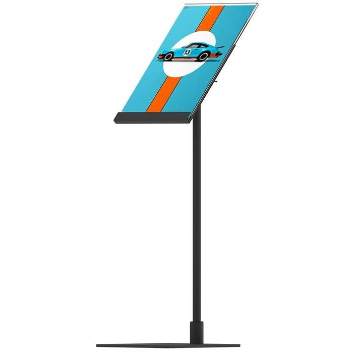 Design Stand, gulv skilt med 50 grader vinklet holder, vertikal A5 akrylholder #2