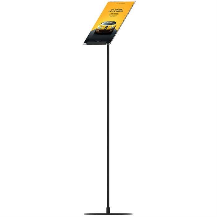 Design Stand, gulv skilt med 50 grader vinklet holder, vertikal A4 akrylholder #2