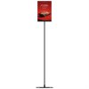 Design Stand, gulv skilt med akrylholder, vertikal  A4, sort, 132cm høj #2