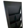 Design Stand brochureholder i stål  A4/M65 med 6/12 rum, sort #5