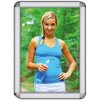 Klikramme med 32mm aluminium Rondo profil, sølv - 70x100 cm #1