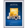 Klikramme med 32mm aluminium fladprofil, sølv - A0 #1