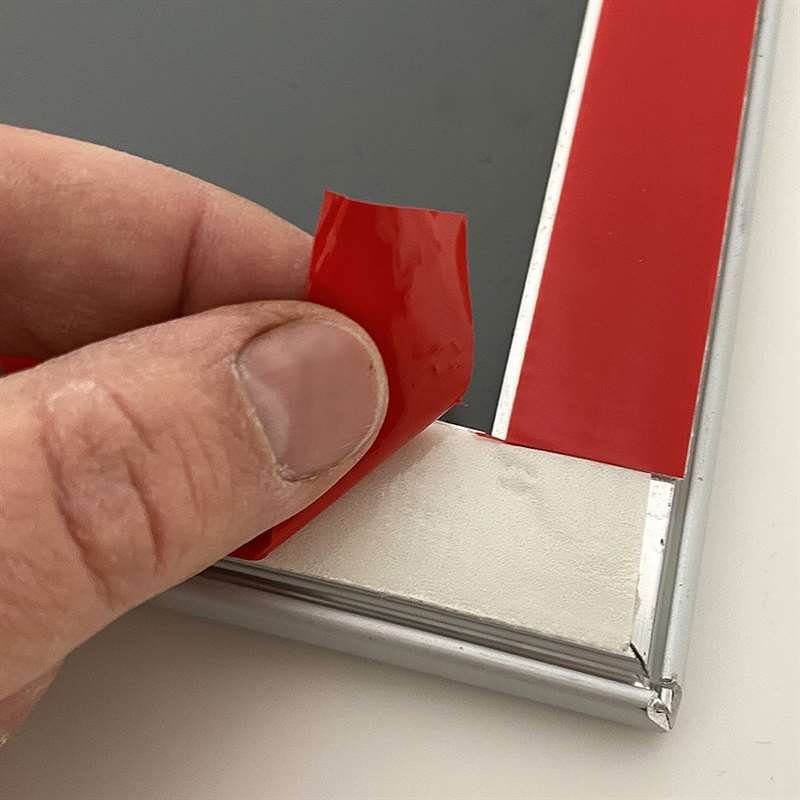 Klikramme Fast-Fix med 25mm aluminium profil, sølv - A4 #2