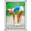 Klikramme med 25mm aluminium Rondo profil, sølv - 70x100 cm #1