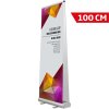 Flex Roll-up kassette, dobbeltsidet, alu/sølv, 100 cm #1