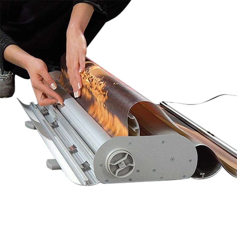Flex Roll-up, dobbeltsidet, alu/sølv, 100 x 230 cm, med taske #7