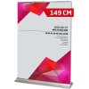 Mega Roll-up enkeltsidet - 150x250 cm - sølv #1