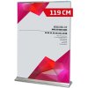 Mega Roll-up enkeltsidet - 120x250 cm - sølv #1