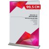 Mega Roll-up enkeltsidet - 100x250 cm - sølv #1