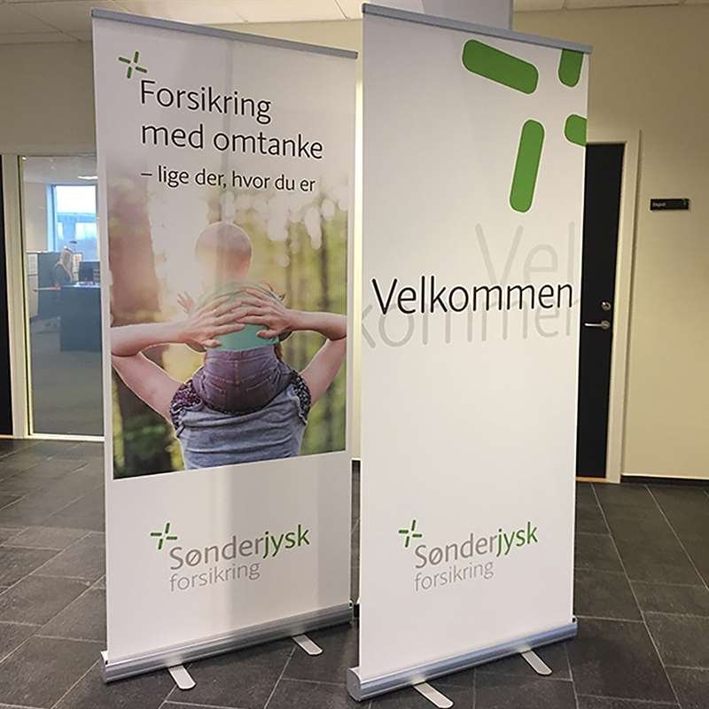 Business Roll-up kassette, enkeltsidet, 85 cm, alu/sølv, inkl. taske #8