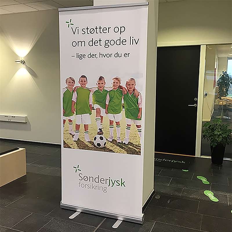 Business Roll-up kassette, enkeltsidet, 85 cm, alu/sølv, inkl. taske #7