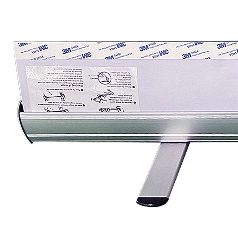 Business Roll-up kassette, enkeltsidet, 85 cm, alu/sølv, inkl. taske #4