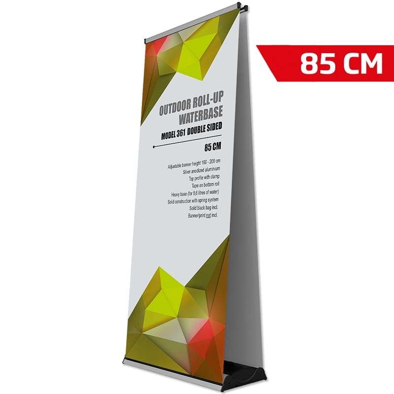 Outdoor Roll-up Waterbase, dobbeltsidet kassette, 85 x 160-200 cm #1