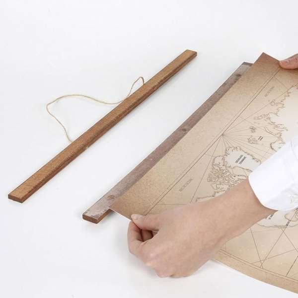 Wood Poster Hanger i lys bøg. plakatliste i træ, magnetisk - 50cm sæt #15