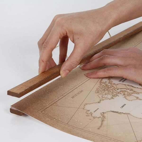 Wood Poster Hanger i lys bøg. plakatliste i træ, magnetisk - 50cm sæt #12