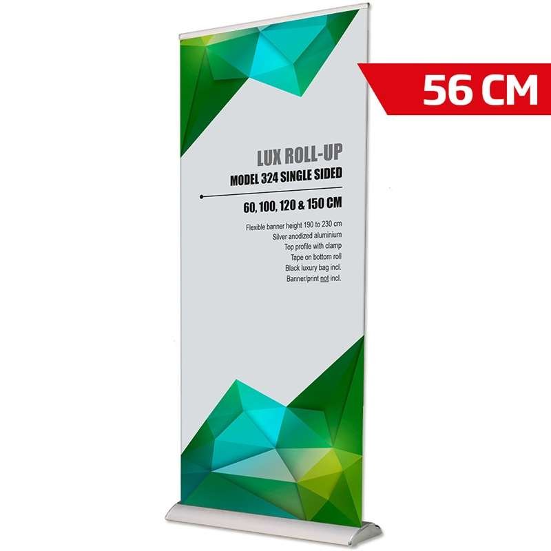 Lux Roll-up kassette, sølv, enkeltsidet, 56 x 230 cm #1