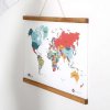 Wood Poster Hanger i lys bøg. plakatliste i træ, magnetisk - 50cm sæt #2