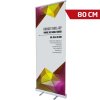 Budget Roll-up kassette, enkeltsidet, alu/sølv, 80 cm #1