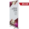 Eco Roll-up kassette, enkeltsidet, 85 cm, alu/sølv, inkl. taske #1