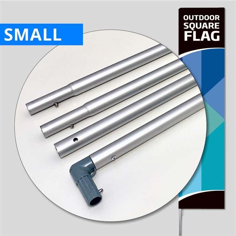 Beachflag, Outdoor Square Flag, Small, stangsystem #1