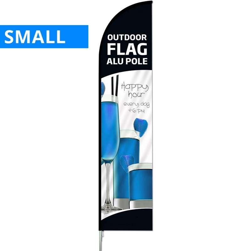 Beachflag, Outdoor Bow Flag, alustang, Small (uden fod og flag) #1