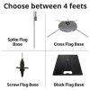 Sort Flag Base, fod til beach-flag #9