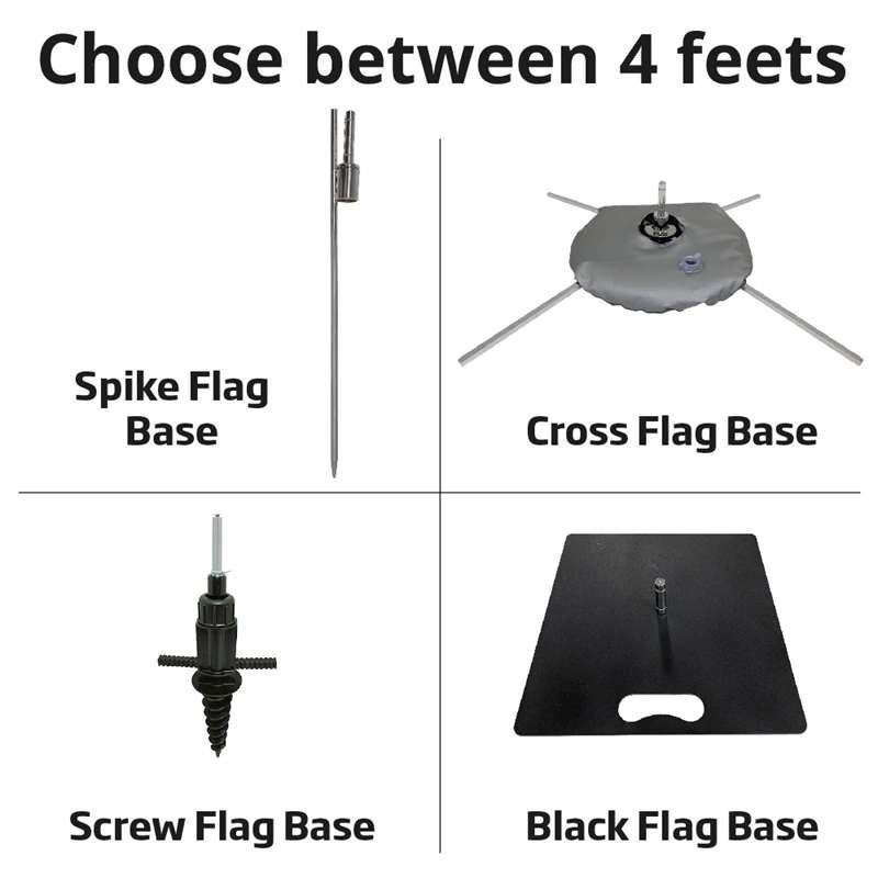 Sort Flag Base, fod til beach-flag #9