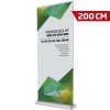 Premium Roll-up kassette, enkeltsidet, alu/sølv, 200 cm #1