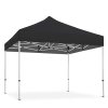 Pavillion/eventtelt lux i vandtæt polyester, sølv/sort - 3x3 m #8