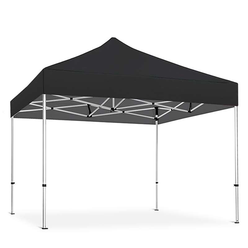 Pavillion/eventtelt lux i vandtæt polyester, sølv/sort - 3x3 m #8