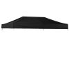 Top til pavillion/eventtelt lux i vandtæt polyester, sort - 3x6 m #1
