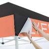 Pavillion/eventtelt lux i vandtæt polyester, sølv/sort - 3x3 m #9