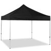 Pavillion/eventtelt lux i vandtæt polyester, sølv/sort - 3x3 m #1