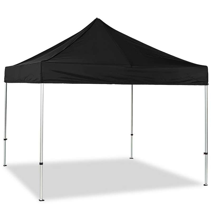 Pavillion/eventtelt lux i vandtæt polyester, sølv/sort - 3x3 m #1