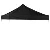 Top til pavillion/eventtelt lux i vandtæt polyester, sort - 4x4 m #1