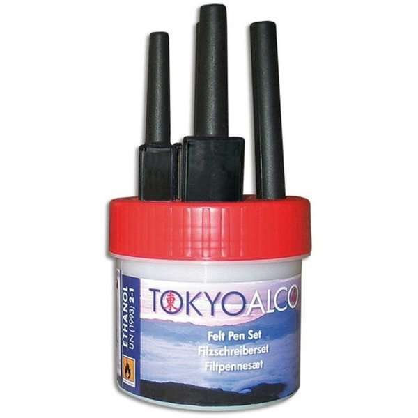 Tokyo Alco - 4 Filtpenne - Rød #1