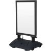 Wind-LED Pro Waterbase Gadeskilt, 44mm ramme,  A1 - inkl. batteri. Sort #2