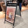Expo Sign Lux Gadeskilt med logoplade og hjul - sort - 50 x 70 cm #4