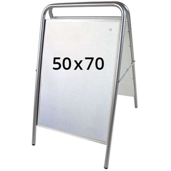 Expo Sign Lux Gadeskilt - 50x70 cm - sølv #1