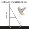 Banner Tube High Stand, fritstående ramme af alurør 0,3 mm / Ø 48 mm - 200 x 100 cm #3
