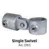 Banner Tube High Stand, fritstående ramme af alurør 0,3 mm / Ø 48 mm - 100 x 100 cm #10