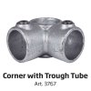 Banner Tube Freestanding Frame, fritstående ramme af alurør 0,3 mm / Ø 48 mm - 200 x 100 cm #11