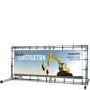 Banner Tube Freestanding Frame, fritstående ramme af alurør 0,3 mm / Ø 48 mm - 150 x 50 cm #1