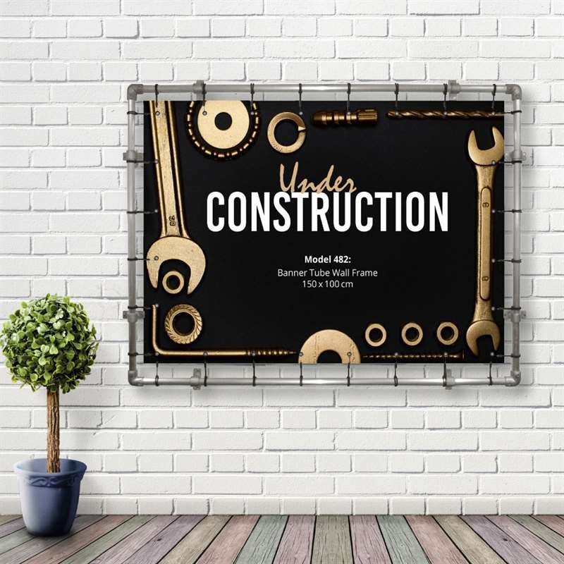 Banner Tube Wall Frame, ramme med vægbeslag, 150 x 100 cm #8