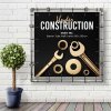 Banner Tube Wall Frame, ramme med vægbeslag, af 48 mm alurør, 100 x 100 cm #8