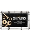 Banner Tube Wall Frame, ramme med vægbeslag, af 48 mm alurør, 100 x 50 cm #1