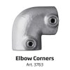 Banner Tube Corner Frame, væghængt ramme af alurør 0,3 mm / Ø 48 mm - 100 x 50 cm #7