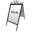 Antique Gadeskilt - 50x70 cm - sort #5