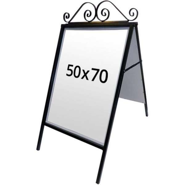 Antique Gadeskilt - 50x70 cm - sort #5